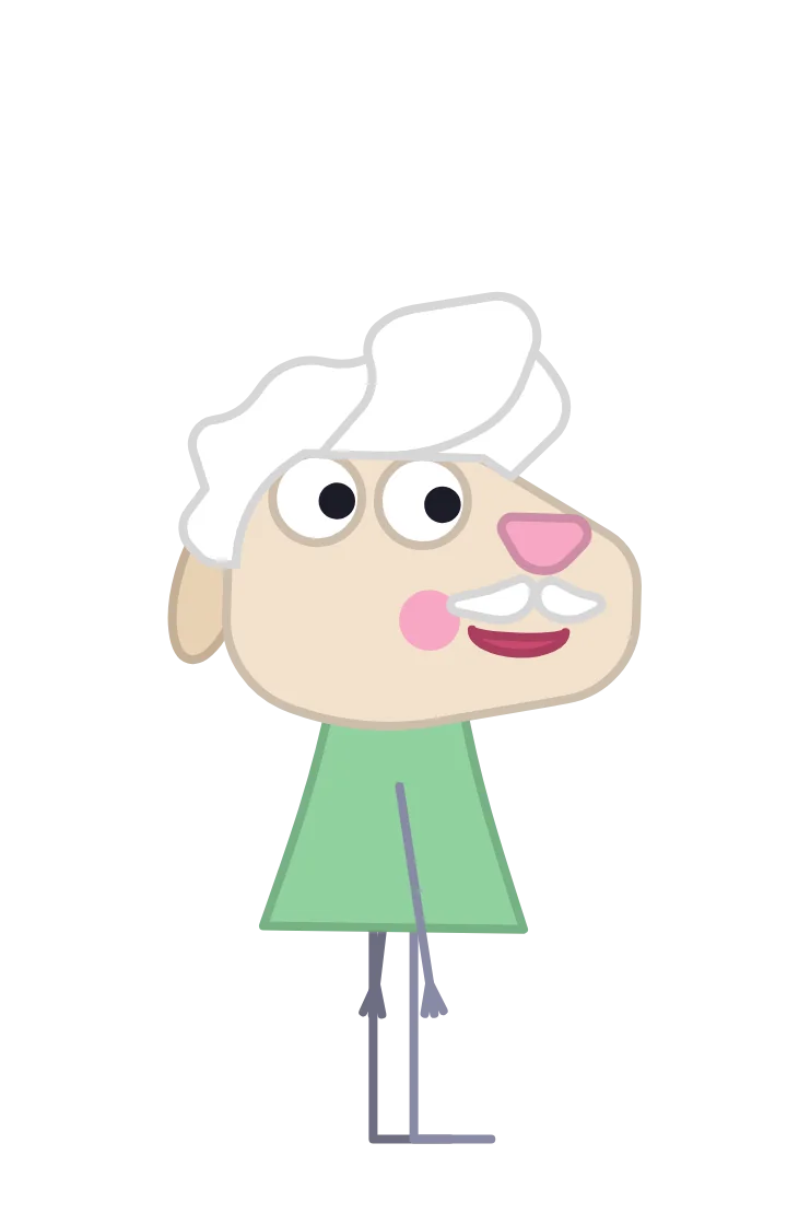 Papa, personnage du dessin animé Famille Moumoutte